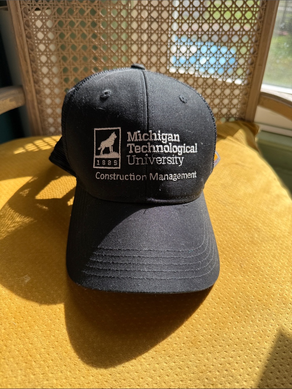 Michigan Tech Construction Management Black Carhartt Trucker Cap